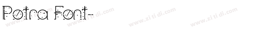 Potra Font字体转换
